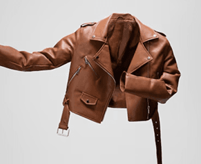 10% off Female Brown Leather Jacket